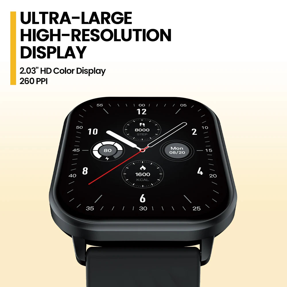 2.03" HD Smart Watch With Calls – 100+ Sports & Health