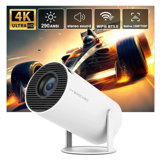 Projetor Smart 4K 290 ANSI com Wi‑Fi 6 e Bluetooth