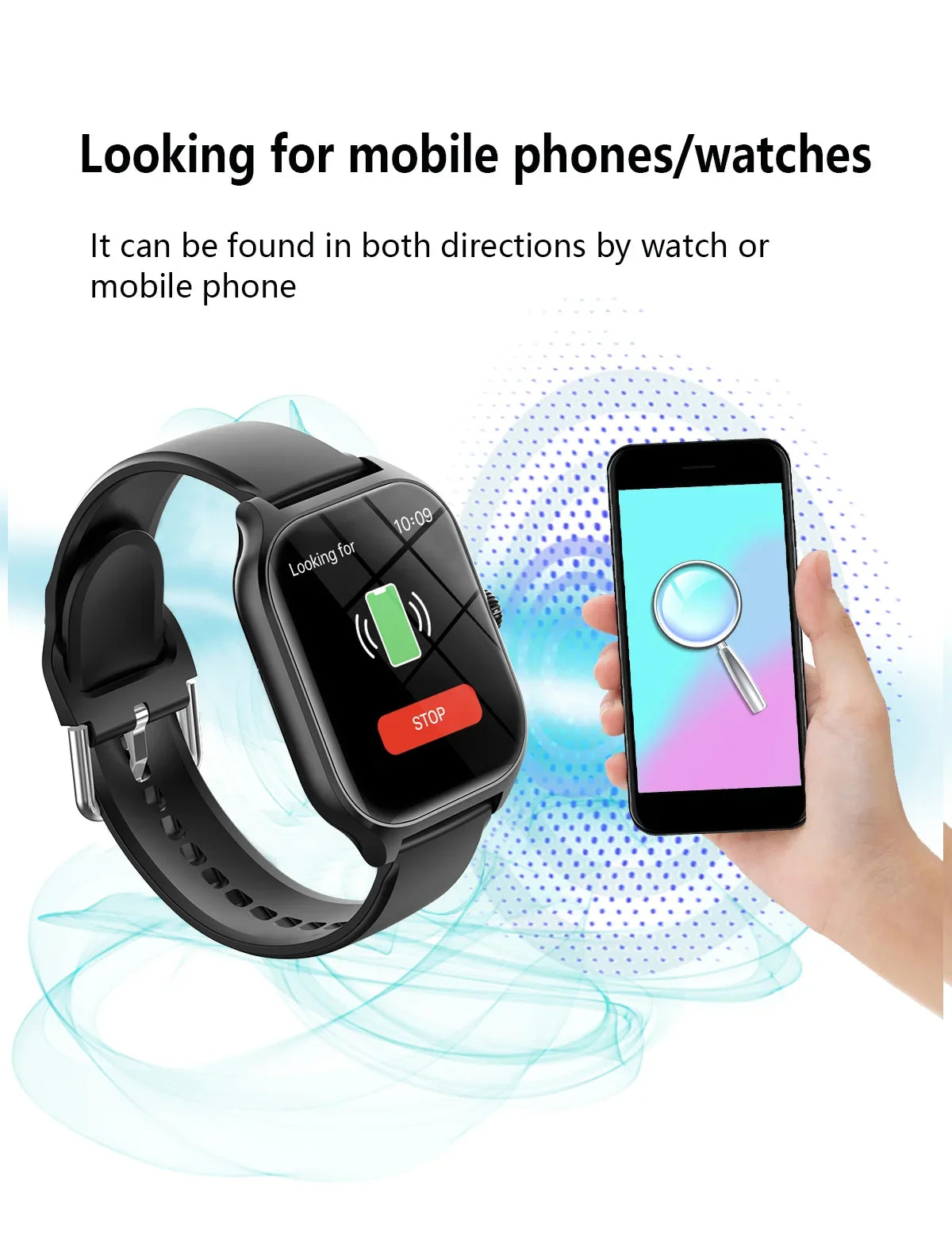 Bluetooth Smartwatch 1.77" HD Screen With Call Alerts