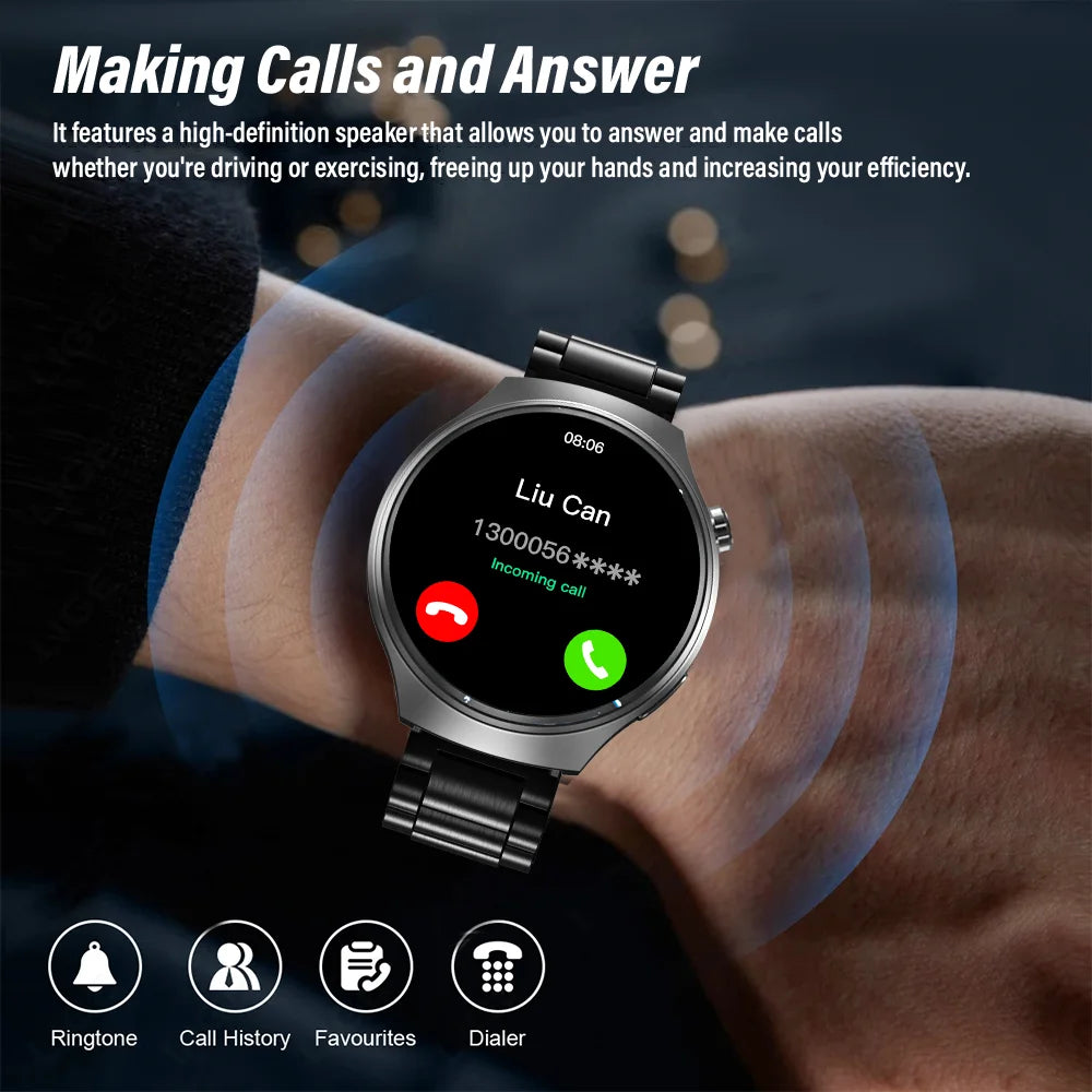 Men's Bluetooth Smart Watch With HD Display & Calls